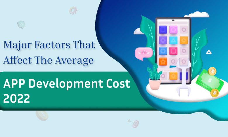 What are the main factors that affect the average app development cost in 2022