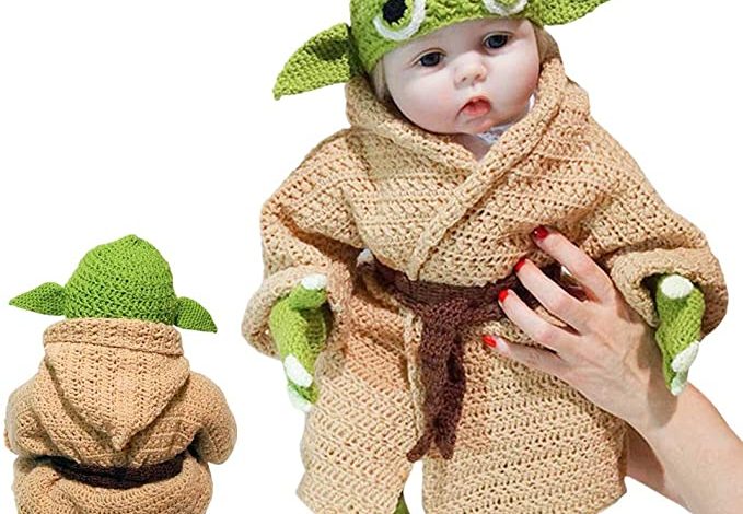 baby yoda costume size 7/8