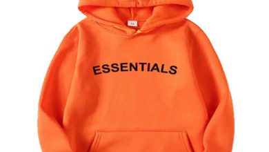 Essentials-pullover-Orange-Hoodie