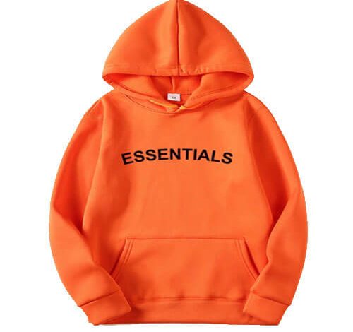 Essentials-pullover-Orange-Hoodie