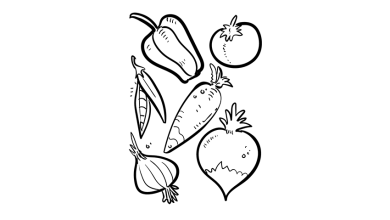 Vegetable Coloring Pages