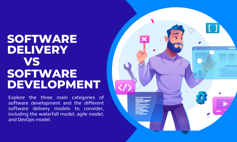 difference between software delivery and software development