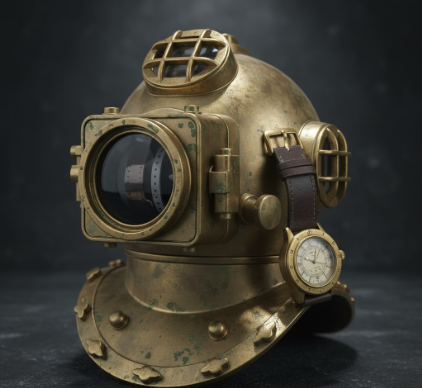 The historical connection between watches and early underwater photography