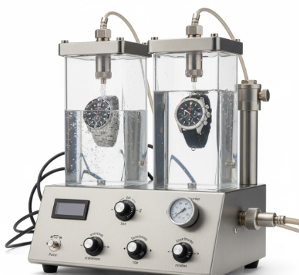 How vacuum and pressure testing ensures the water resistance integrity of a finished timepiece