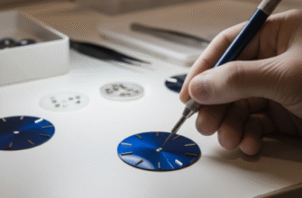 The craftsmanship involved in the hand application of markers and logos onto the dial surface