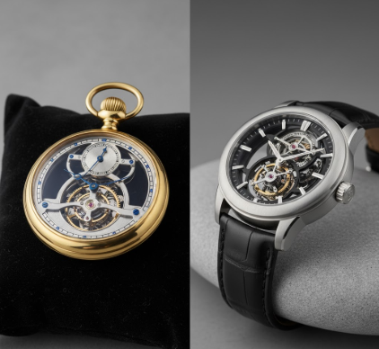 The evolution of the tourbillon from a pocket watch feature to a wristwatch complication