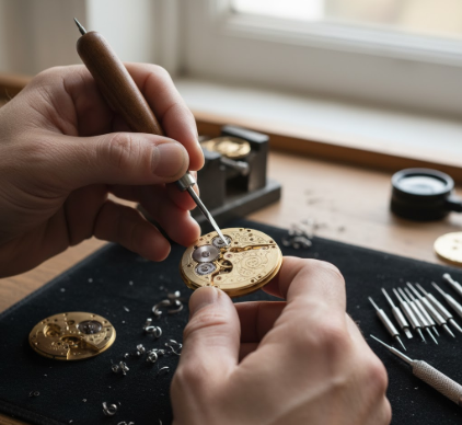 The forgotten art of engraving and customizing mechanical watch movement components