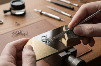 The intricate process of hand beveling and polishing a movements main bridge or plate