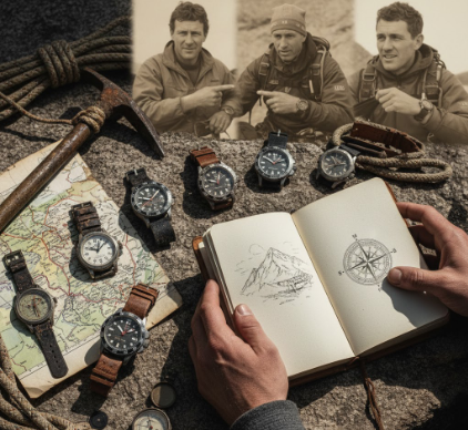 The role of famous explorers and adventurers in validating tool watch durability claims